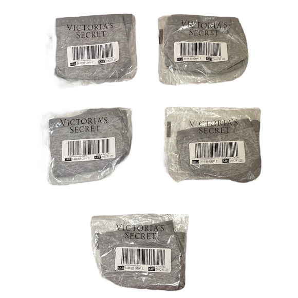 Victoria's Secret Other - Victoria’s Secret Gray Panties Lot of 5 New Factory Sealed Underwear